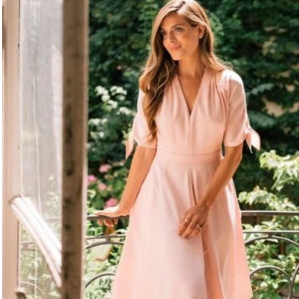 NWT Gal Meets Glam Debbie Buttery Satin $168 Dress - Picture 14 of 15